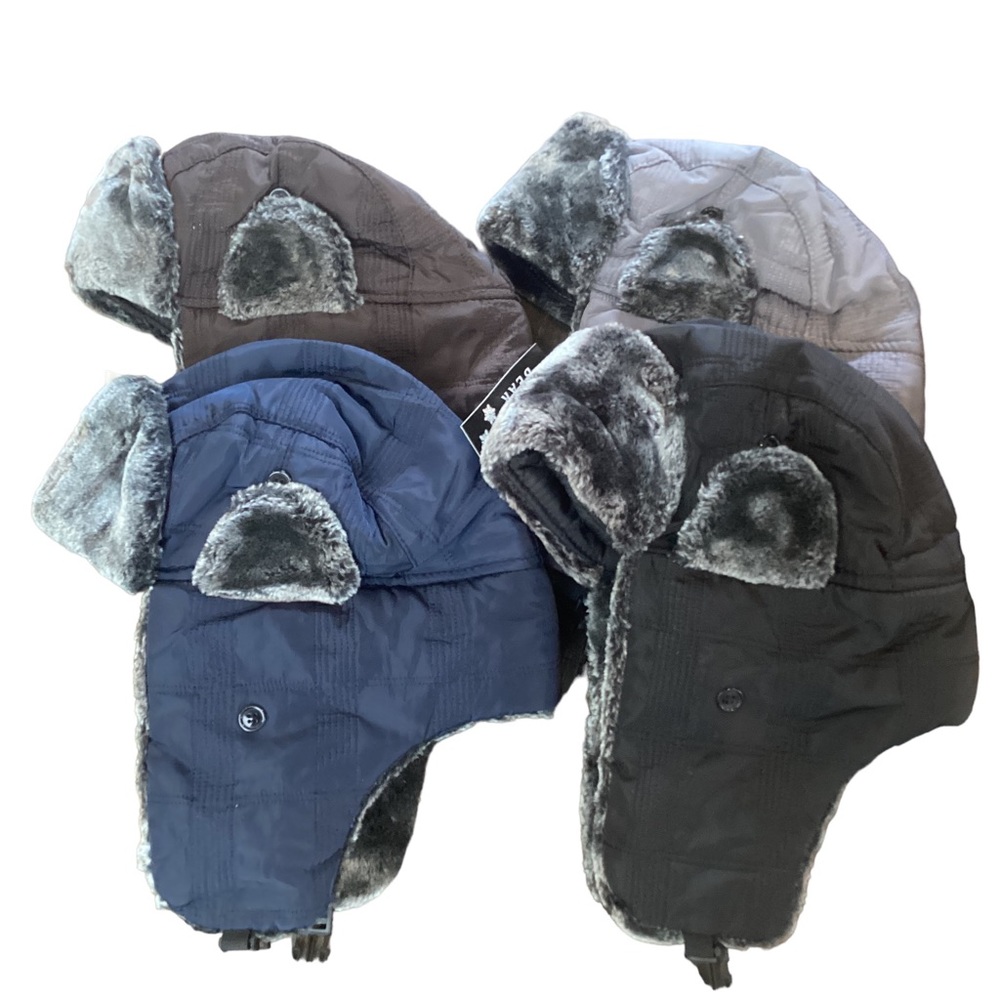 Adult Trapper Hat Water Repellent Faux Fur - Picture 2 of 11